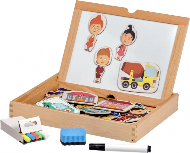 Magnetisch spel in koffer – Raad jij mijn beroep? LUCY & LEO