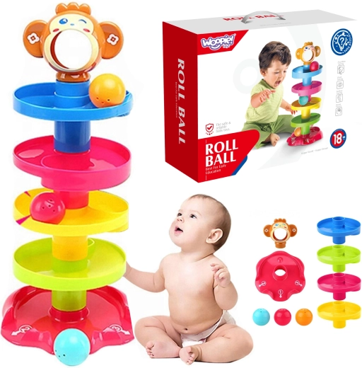 Woopie Spiraaltoren met ballenbaan en 3 balletjes voor kinderen