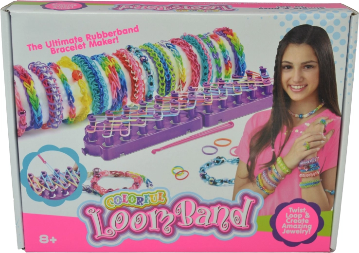 Creatieve set met 1200 elastiekjes met weefraam