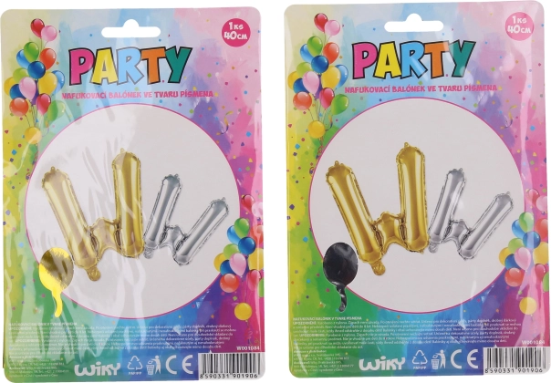 Opblaasbare ballon in de vorm van de letter W