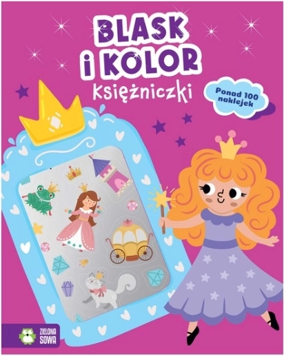 Glans en kleuren: Kleurboek voor prinsessen met metallic stickers