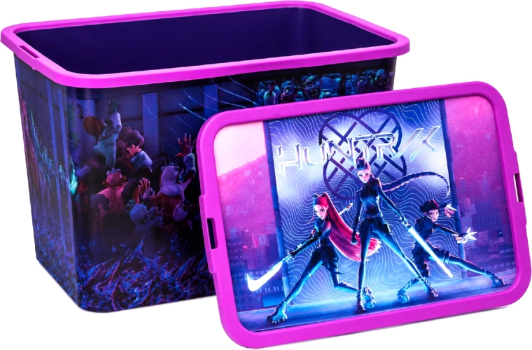 Opbergbox K-Pop Demon Hunters met clipdeksel 7 l