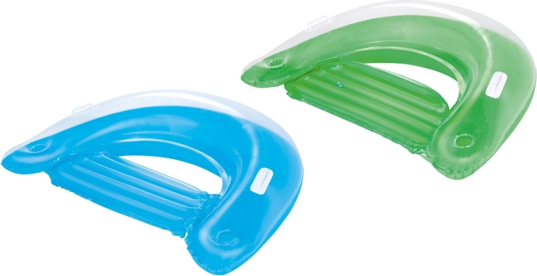 Opblaasbare waterstoel met handgrepen en bekerhouders 152 × 99 cm Bestway groen/blauw