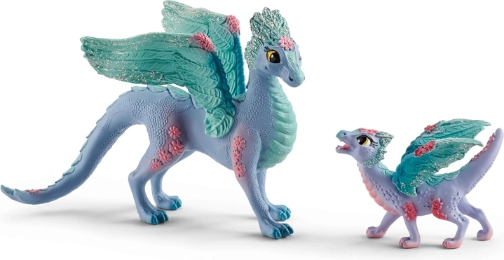 Bloemendraak met jong Schleich Bayala