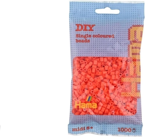 Hama midi strijkkralen oranje 1000 stuks