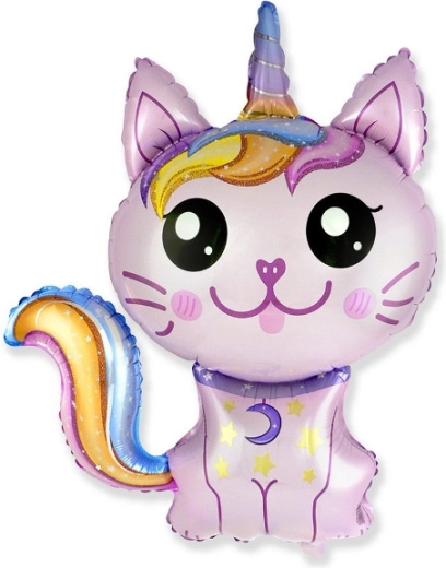Folieballon Magische kat 88 × 73 cm