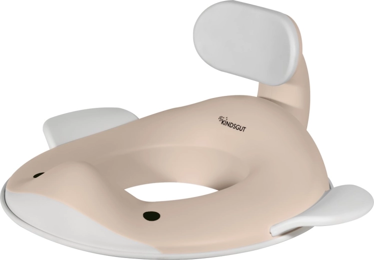 Kindsgut WC-brilverkleiner walvis zandkleur
