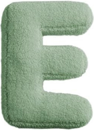 Mealini pluche letter E groen - 1 stuk
