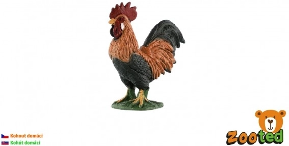 Plastic figuurtje haan 5cm
