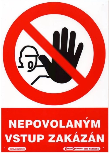 Veiligheidsbord Onbevoegden geen toegang A4 kunststof