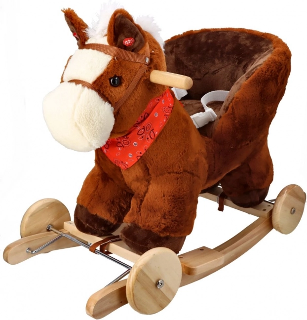 Schommelpaard met wieltjes en zitje