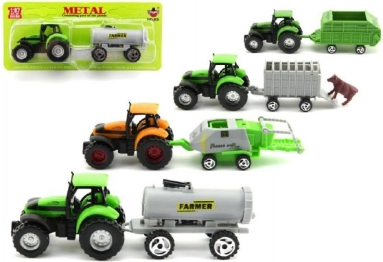 Tractor met aanhangwagen voor kinderen