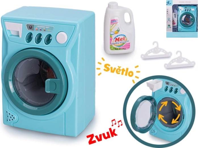 Kinderspeelgoed wasmachine met licht en geluid, 14 × 10 cm