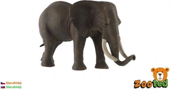 Realistische plastic figuur van de Afrikaanse olifant 17 cm