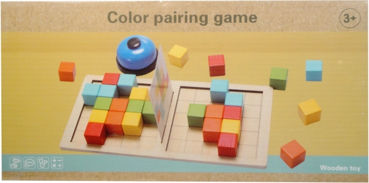Houten spel voor 2 spelers – wie legt het patroon als eerste?