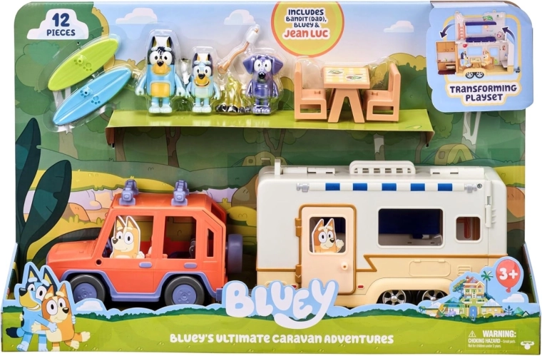 Bluey Cruiser-set met caravan