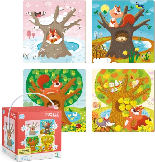 Puzzel 4-in-1 Jaargetijden