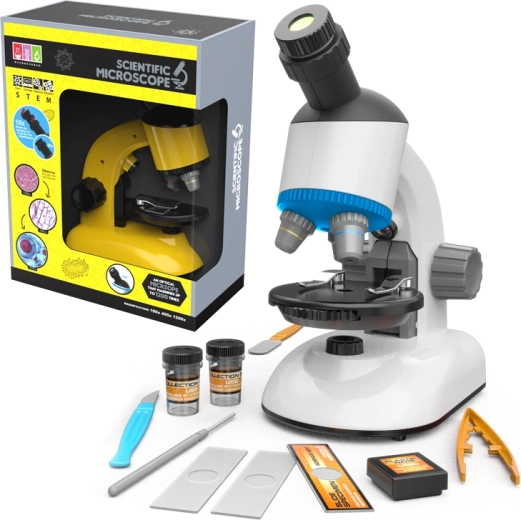 Sparkys wetenschappelijke microscoop met vergroting tot 1200×