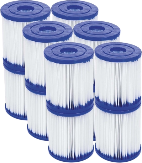 Set filters voor zwembadfilterpomp Type I (12 stuks) BESTWAY