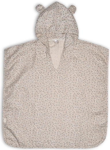 Nuuuroo Flor mousseline poncho mix leaf 1–2 jaar
