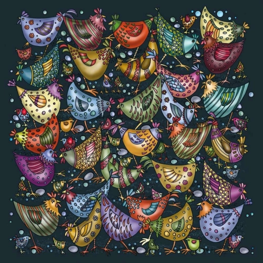 Vierkante puzzel Palapeli – stapel kuikens, 239 stukjes