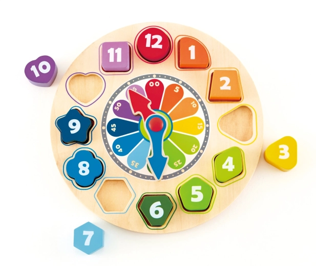 Houten educatieve klok voor kinderen