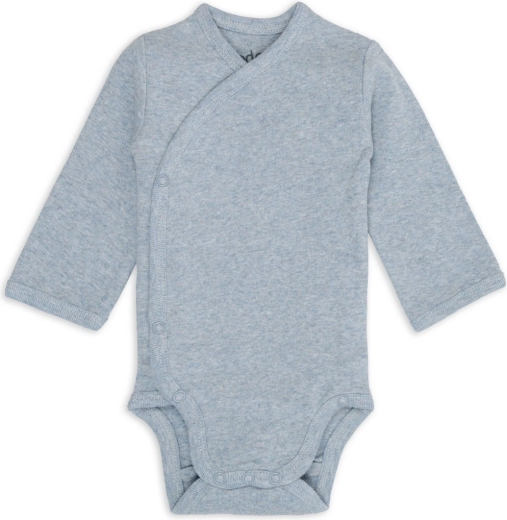 Lodger overslagromper met lange mouw melange Blue Fogg, maat 62