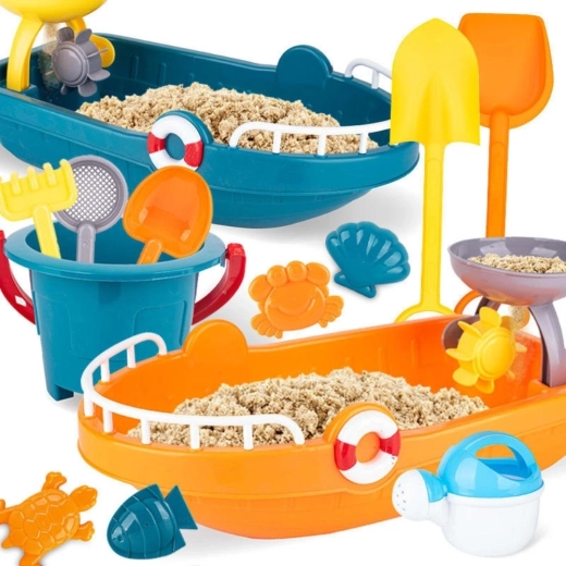 Woopie scheepsset voor zand en water met accessoires
