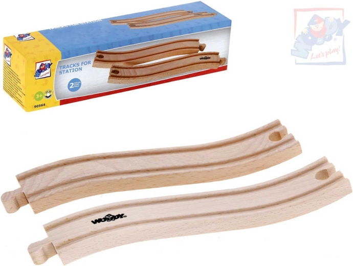 Woody houten viaduct voor treinbaan (2 stuks)