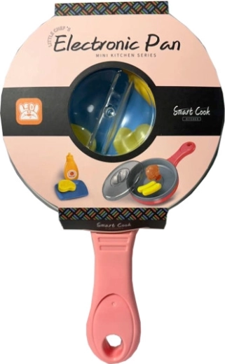 Keukenset met batterijpan die de kleur van het eten verandert