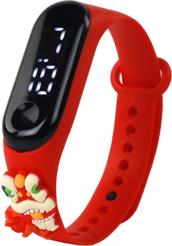 Kinderhorloge met touchscreen Draak Rood