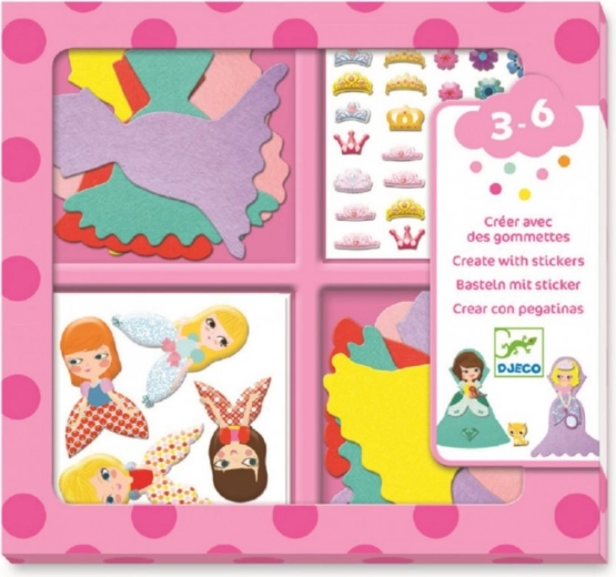 Sticker set Schattige Prinsessen