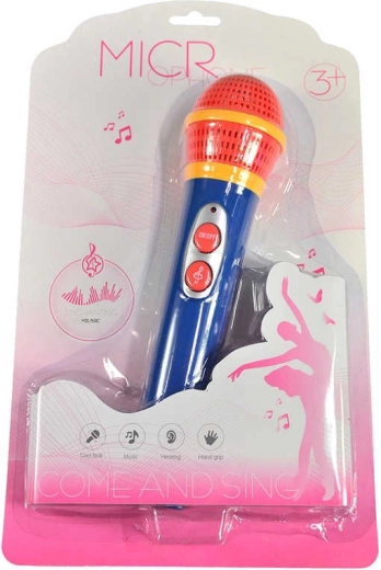 Kindermicrofoon met geluiden voor meisjes 23 cm - 1 stuk