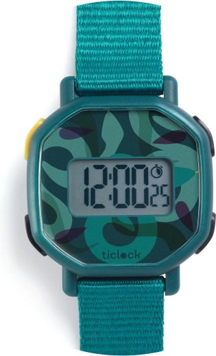 Digitale horloge Djeco Green Snakes
