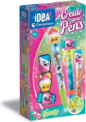 Creatieve set voor het maken van pennen Snoepjes CLEMENTONI IDEA