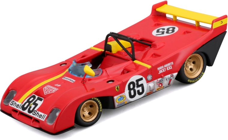 Bburago Ferrari 312P 1972 racemodel op schaal 1:43