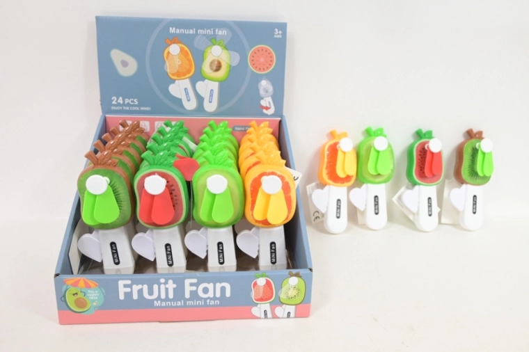 Fruit handventilator (4 designs) – verkoopdisplay 24 stuks