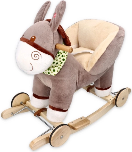 Adam Toys schommel-eesel met stoeltje en wieltjes - 1 stuk