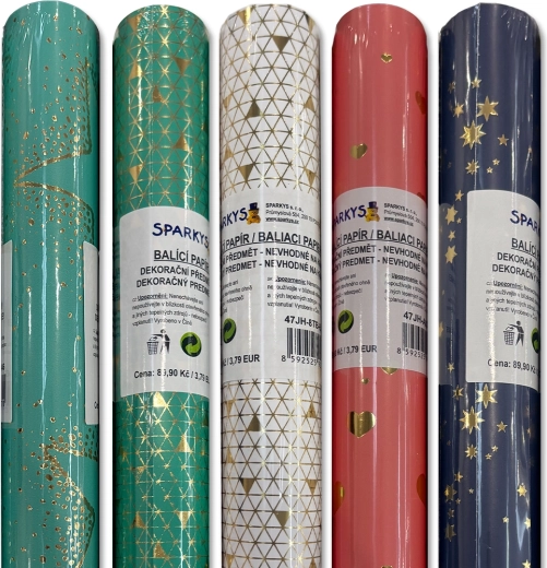 Inpakpapier 200 × 70 cm – meerdere motieven