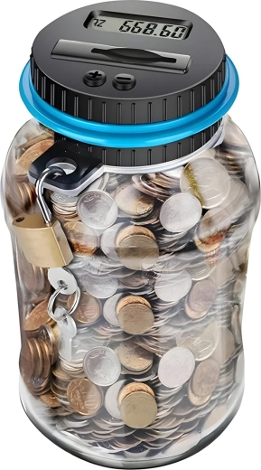 Digitale spaarpot Renew Force met muntteller 1,8 l
