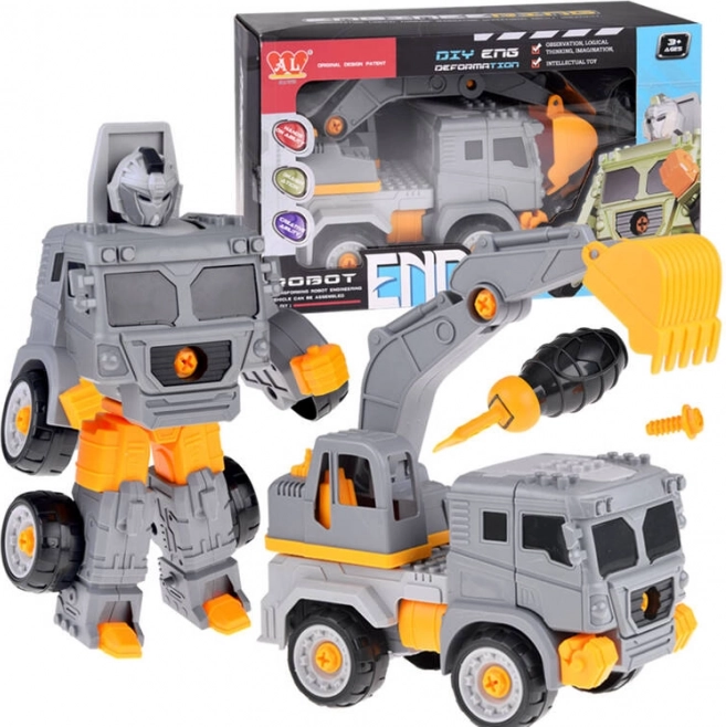 Super bouwvoertuig-robot 2-in-1 – Graafmachine