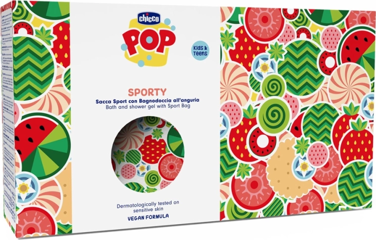 Chicco POP douche- en badgel Watermelon splash 300 ml met sportetui