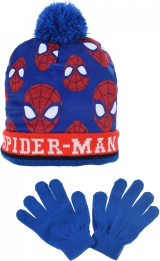 Kinder muts en handschoenen Spiderman