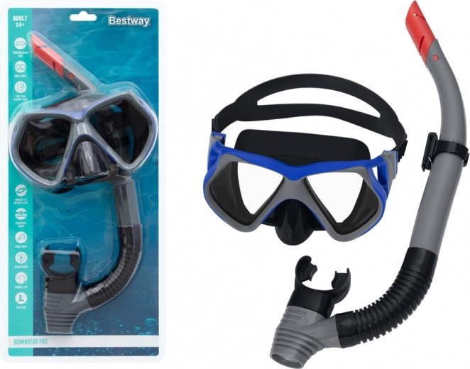 Snorkelset BESTWAY – masker en snorkel – zwart