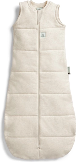 Ergopouch jersey slaapzak van biologisch katoen Oatmeal Marle 2,5 tog (8–24 maanden)