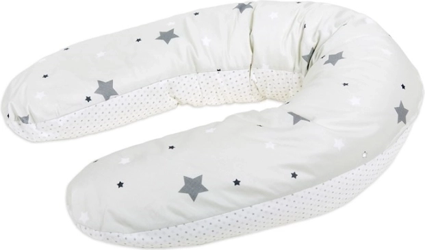 Träumeland voedingskussen design 5 grijs stars