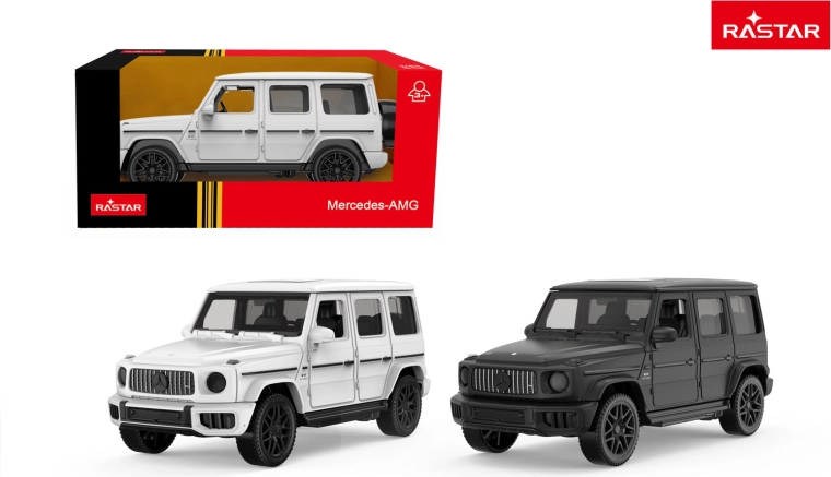 Metalen automodel Rastar Mercedes AMG G63 wit 1:43