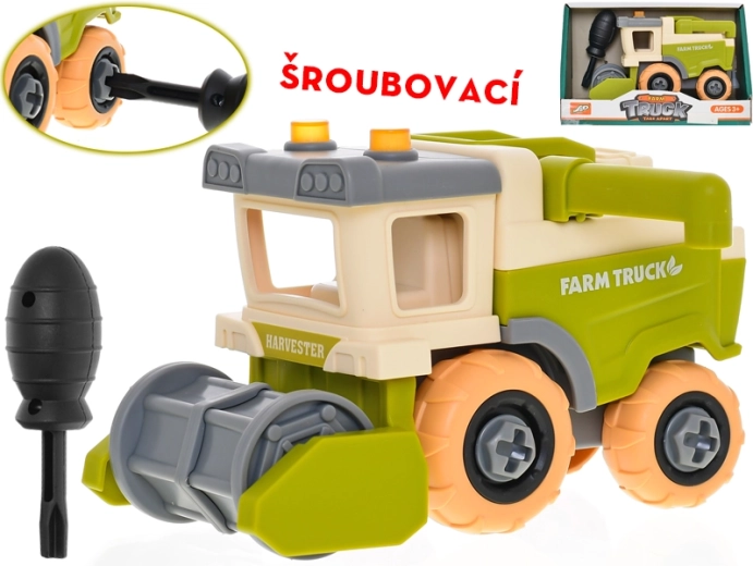 Schroefbare maaidorser 15 cm met vrijloop