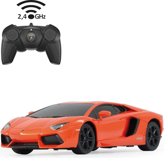 RC-auto Lamborghini Aventador op schaal 1:24, oranje