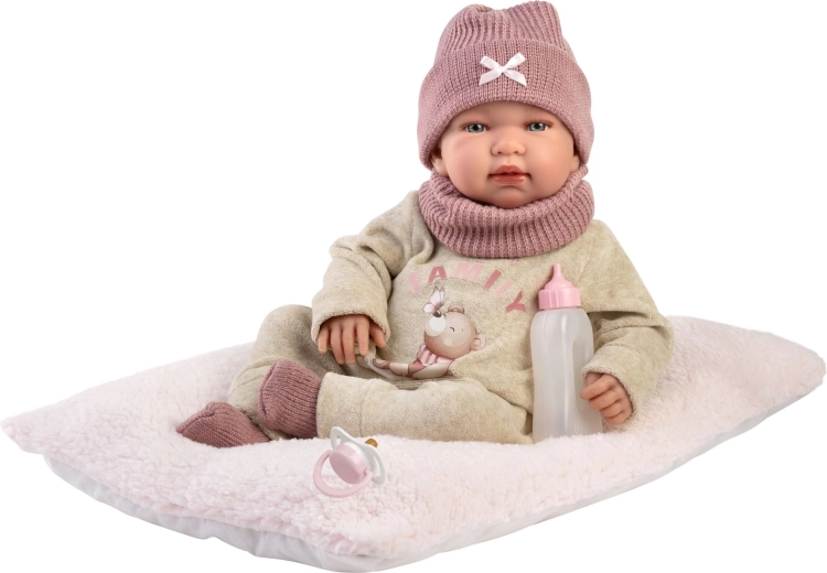 Llorens New born realistische babypop met geluiden 44 cm